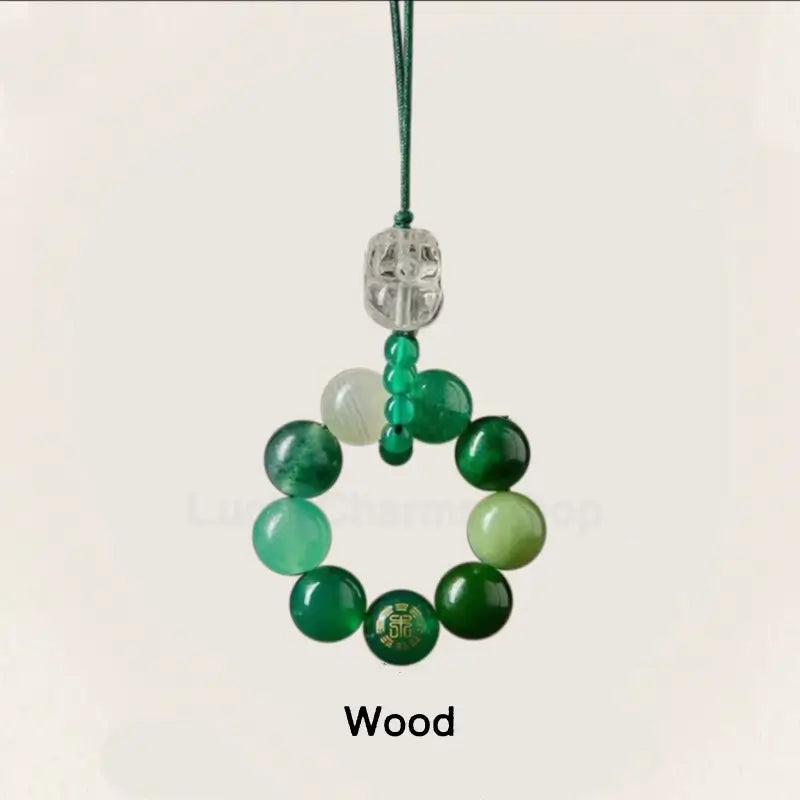 Mount Putuo Blessing Pixiu Five Elements WUXING Crystal Pendant FENGSHUI-LuckyCharms.Shop