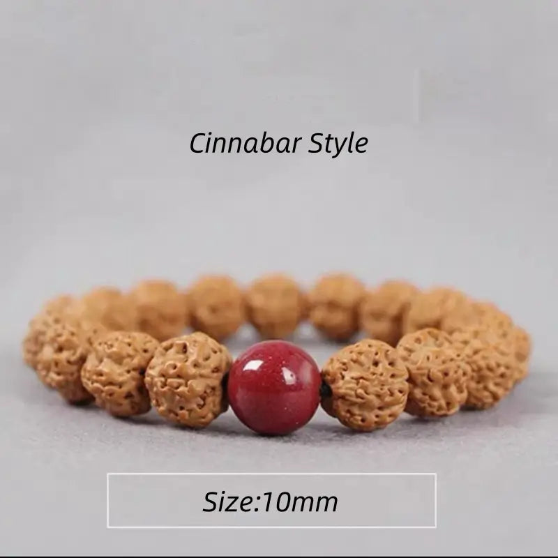 Lingyin Temple Blessed Natural Small Rudraksha Multi-Style Fortune-Turning Bead Bracelet-LuckyCharms.Shop