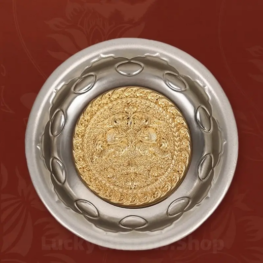 Gold & Silver Bowl Fridge Magnet - Shaanxi History Museum-LuckyCharms.Shop