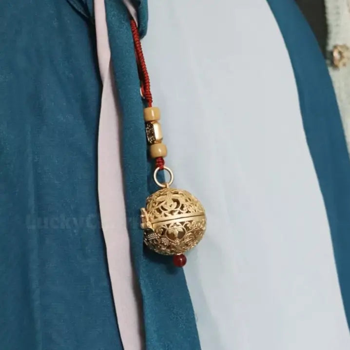 Limited Edition Spherical Mini Sachet Pendant - Gold & Silver-LuckyCharms.Shop