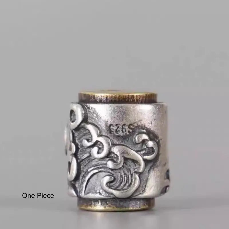 925 Silver Lu Lu Tong Bead | Mountain/Ocean Style 10×12mm DIY Bracelet Accessory-LuckyCharms.Shop