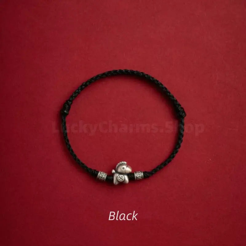999 Silver "Instant Wealth" Money-Attracting Lucky Pony Charm Bracelet-LuckyCharms.Shop