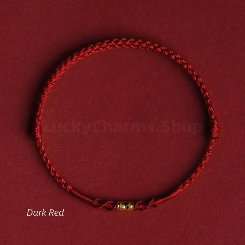 Putuo Mount 999 Pure Gold Lu Lu Tong Fortune Success Blessing Bracelet--LuckyCharms.Shop