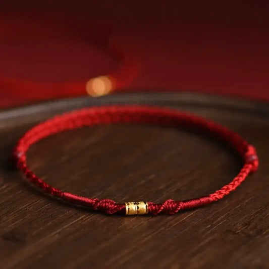 Putuo Mount 999 Pure Gold Lu Lu Tong Fortune Success Blessing Bracelet--LuckyCharms.Shop