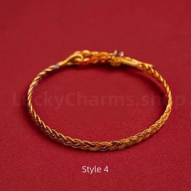 Snake-textured Five Colorful Braided Hand Rope Bracelet Luck Wisdom-LuckyCharms.Shop