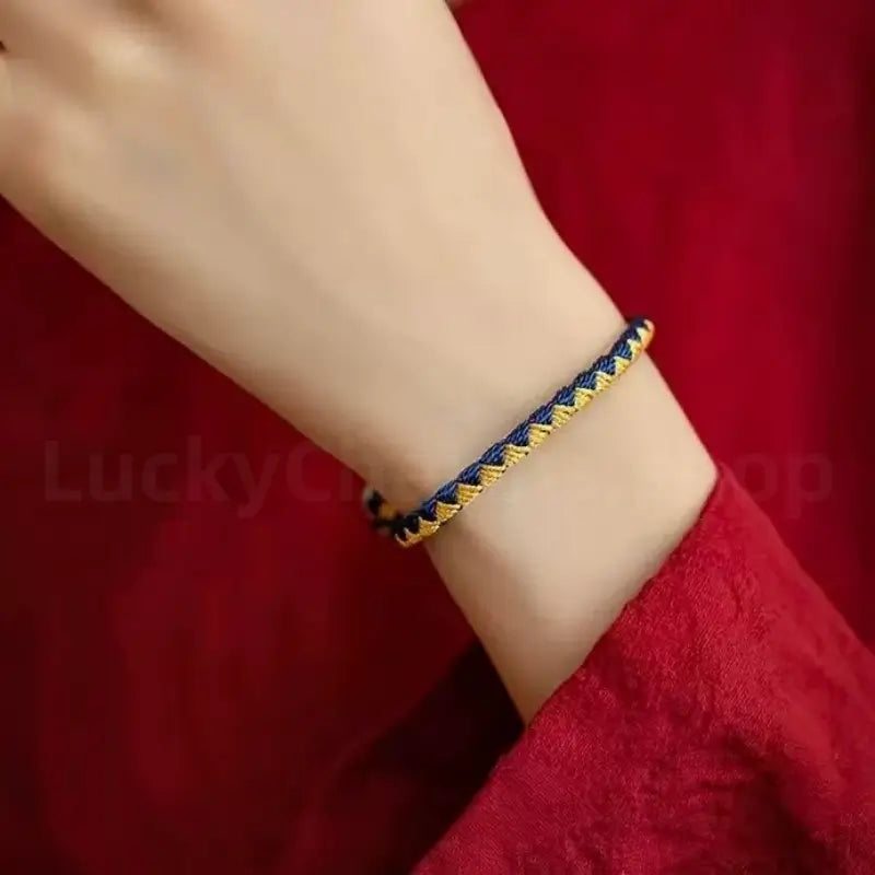 Dragon Scale Motif Nine Vehicle Vajra Knot Braided Bracelet-LuckyCharms.Shop