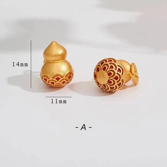 Chinese Style Gold-plated Luck Love Gourd Pendant-LuckyCharms.Shop