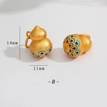 Chinese Style Gold-plated Luck Love Gourd Pendant-LuckyCharms.Shop