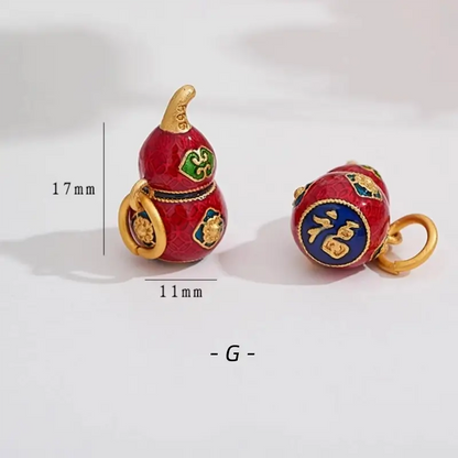 Chinese Style Gold-plated Luck Love Gourd Pendant-LuckyCharms.Shop