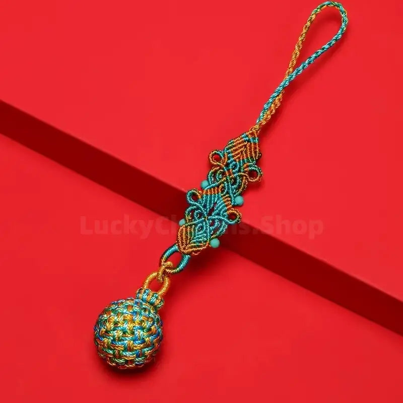 Response-for-All Chinese Knot Handmade Flower Ball Pendant-LuckyCharms.Shop