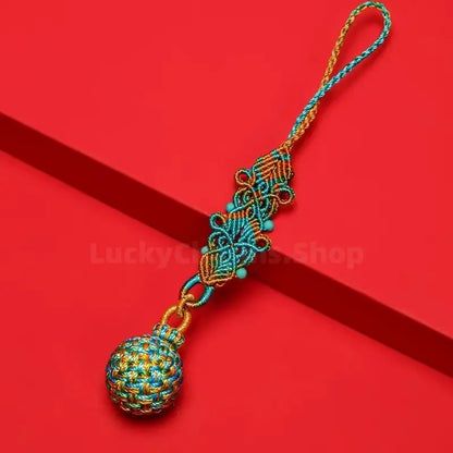 Response-for-All Chinese Knot Handmade Flower Ball Pendant-LuckyCharms.Shop
