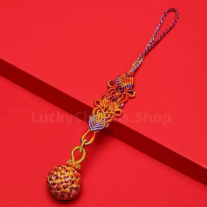 Response-for-All Chinese Knot Handmade Flower Ball Pendant-LuckyCharms.Shop