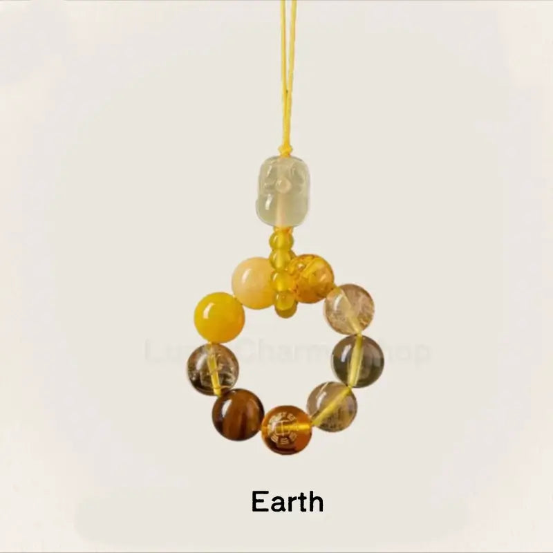 Mount Putuo Blessing Pixiu Five Elements WUXING Crystal Pendant FENGSHUI-LuckyCharms.Shop