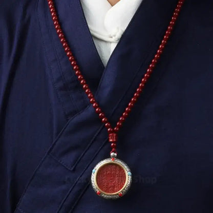 Longhu Mountain Cinnabar Mountain Ghost Blessing Fortune Coin Pendant Taoism-LuckyCharms.Shop