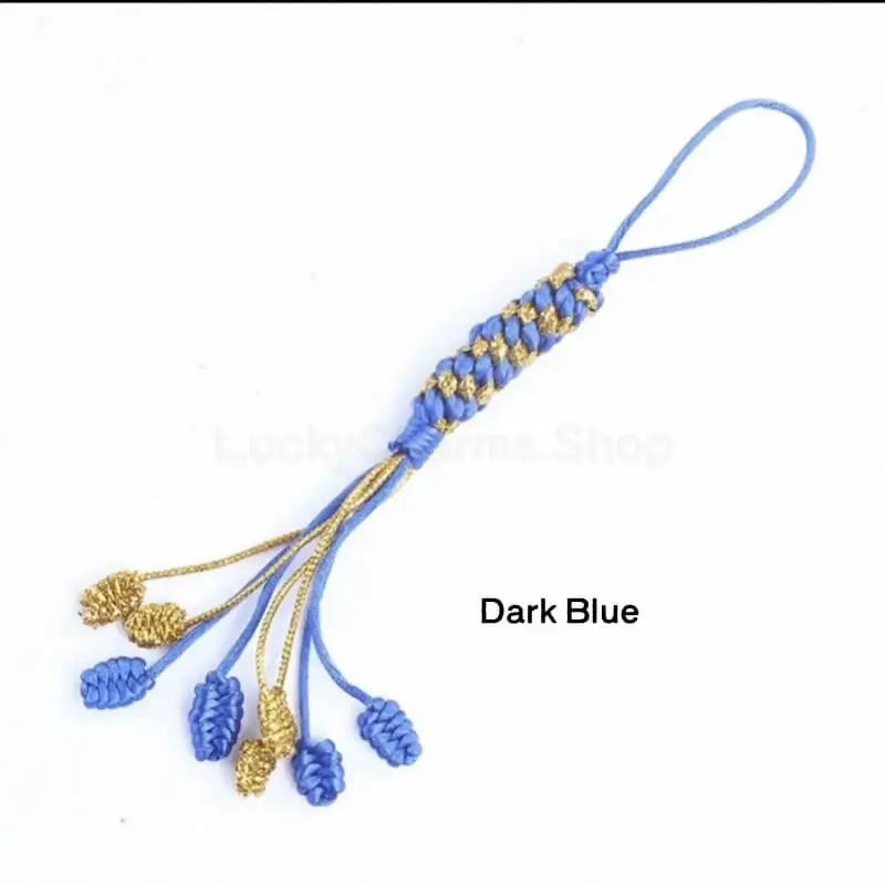 Tibetan-Style Handwoven Pineapple Vajra Knot Pendant for Protection & Luck-LuckyCharms.Shop