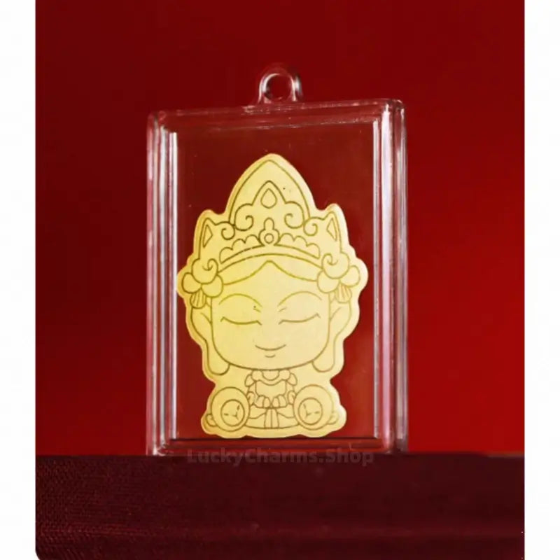 Dunhuang Academy Zodiac Guardian Buddha Gold Phone Sticker | 999 Pure Gold 2mg, Oil Pressure Craft, Authorized Certificate, Gift Box Package-LuckyCharms.Shop