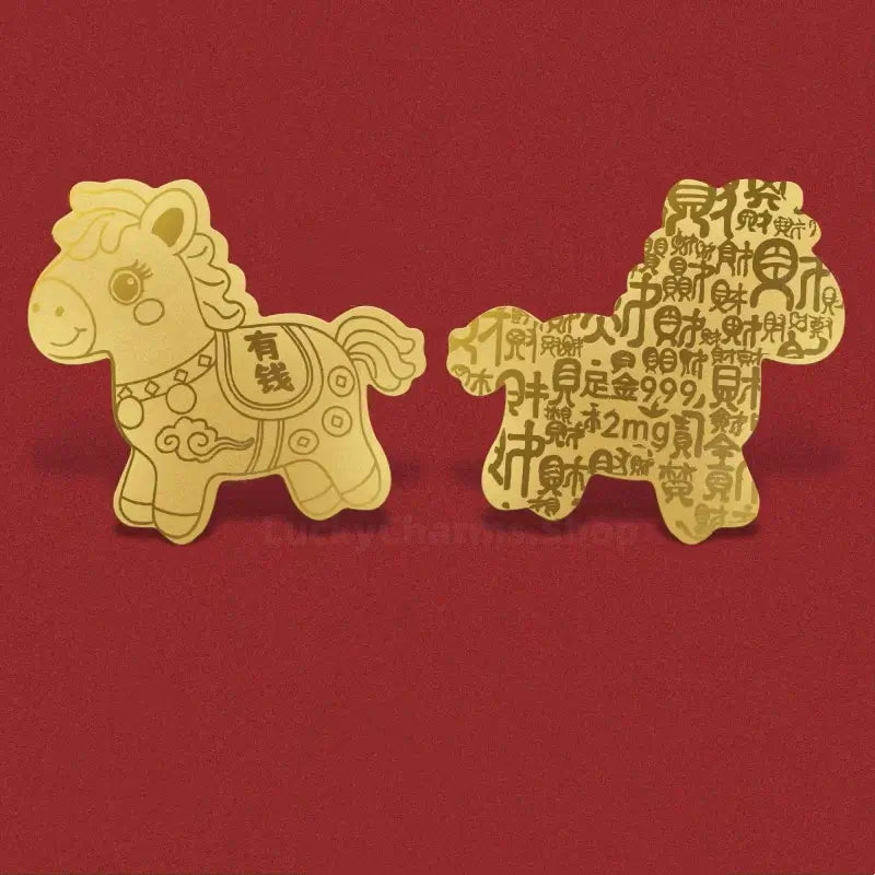 Ultra-Thin 999 Pure Gold Wealth-Attracting Phone Back Sticker | Money, God of Wealth, Fortune, Health, Joy-LuckyCharms.Shop