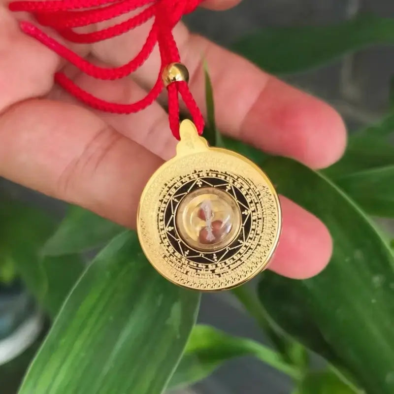 Yarchen Gar Produced Manjushri Wisdom Wheel Portable Spiritual Pendant-LuckyCharms.Shop