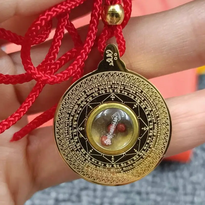 Yarchen Gar Produced Manjushri Wisdom Wheel Portable Spiritual Pendant-LuckyCharms.Shop