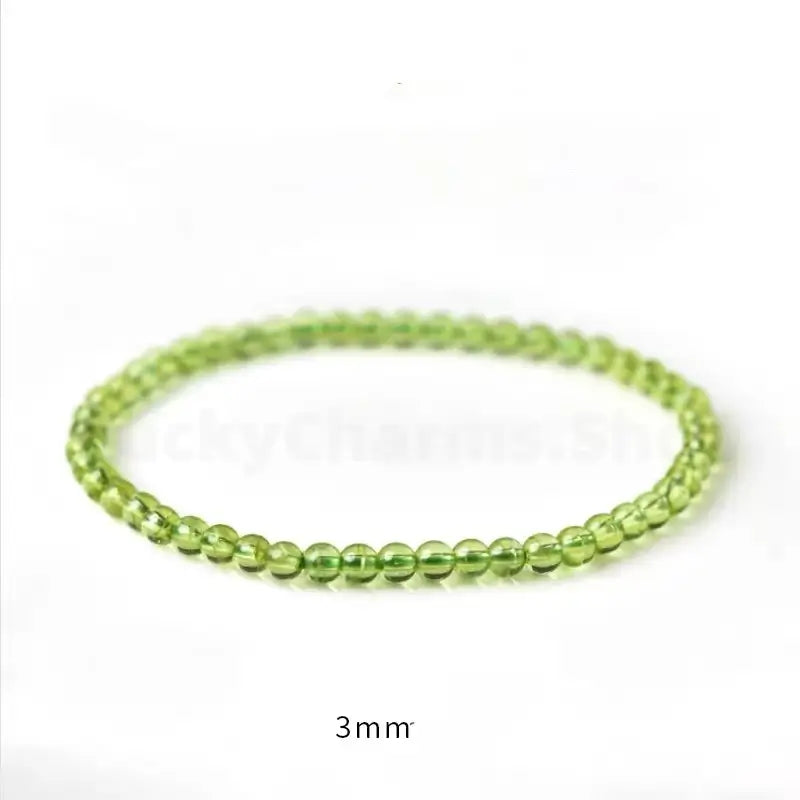 Natural Peridot Green Beaded multi-strand Bracelet for Success Love Health-LuckyChams.Shop