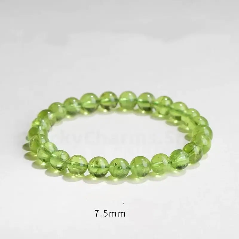 Natural Peridot Green Beaded multi-strand Bracelet for Success Love Health-LuckyChams.Shop