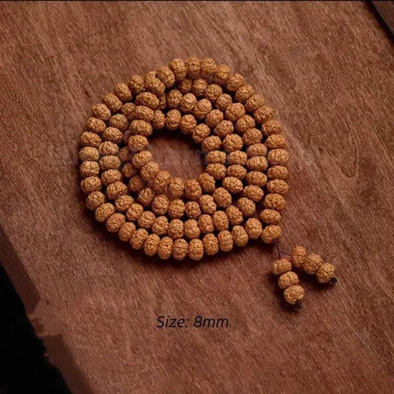 Nepalese Natural Vajra Bodhi 108-Bead Buddhist Mala Bracelet-LuckyCharms.Shop
