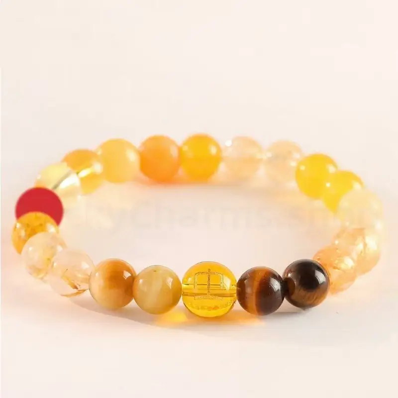 Natural Crystal WuXing Five Elements Deficiency Supplementing Blessing Bracelet-LuckyCharms.Shop