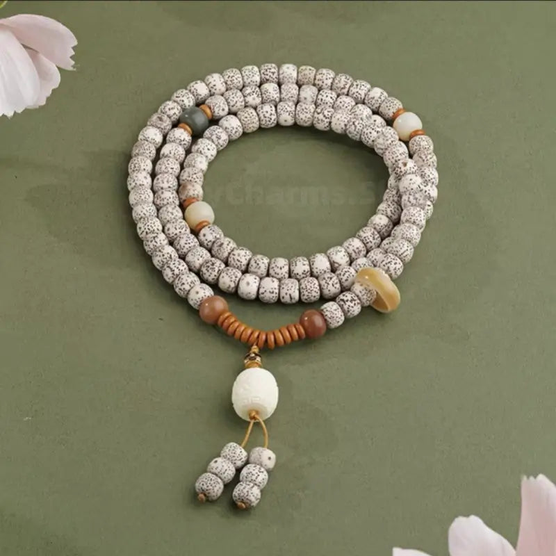 Potala Palace Enpowered Star-Moon Bodhi 108-Bead Buddhist Mala Bracelet-LuckyCharms.Shop