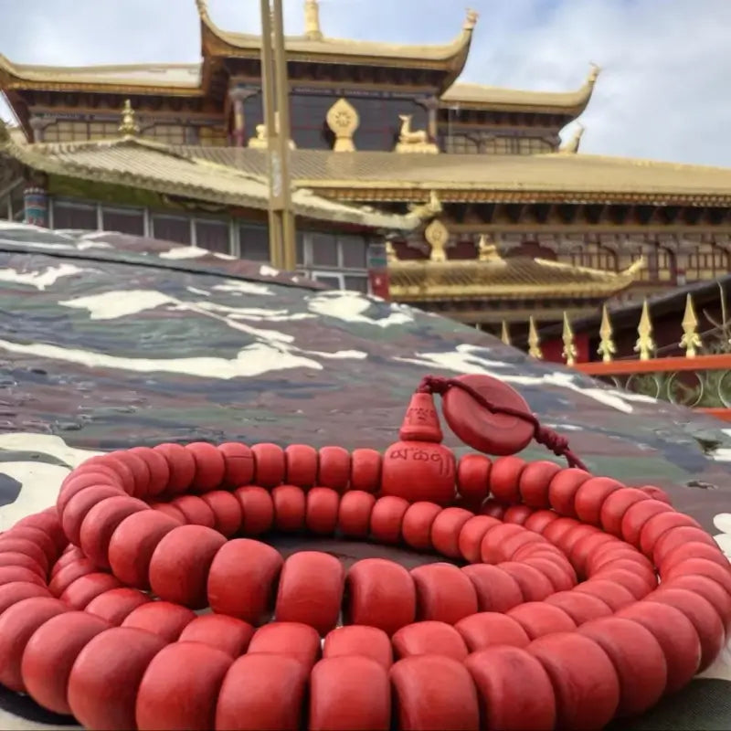 Yarchen Gar Enpowered Danzhe Conference Memorial Rosary | Collectible Tibetan Cultural Token-LuckyCharms.Shop