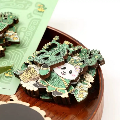 Panda Huahua Series Face-Changing Refrigerator Magnet-LuckyCharms.Shop