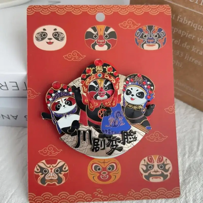 Panda Huahua Series Face-Changing Refrigerator Magnet-LuckyCharms.Shop