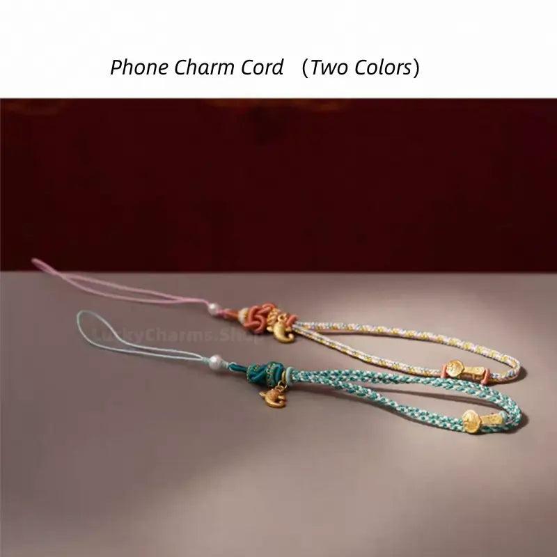 National Museum Auspicious Ruyi & Wenchang Knot Hanging Cord Bracelet-LuckyCharms.Shop