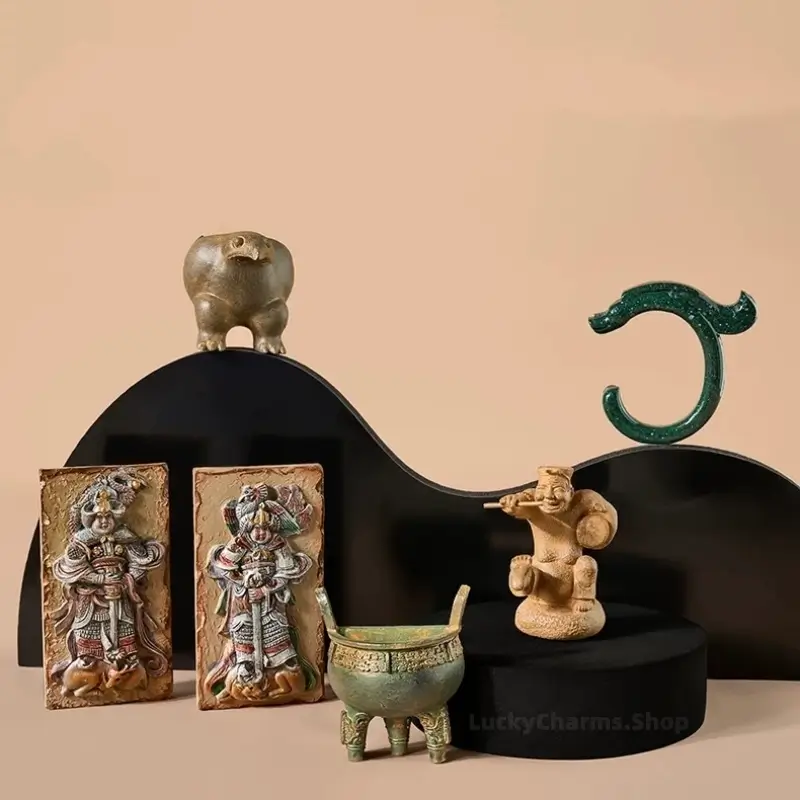 Historical Relic Resin 3D Fridge Magnet | Chinese Ancient Art Souvenir-LuckyCharms.Shop