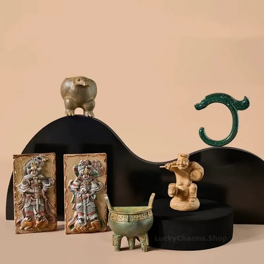 Historical Relic Resin 3D Fridge Magnet | Chinese Ancient Art Souvenir-LuckyCharms.Shop