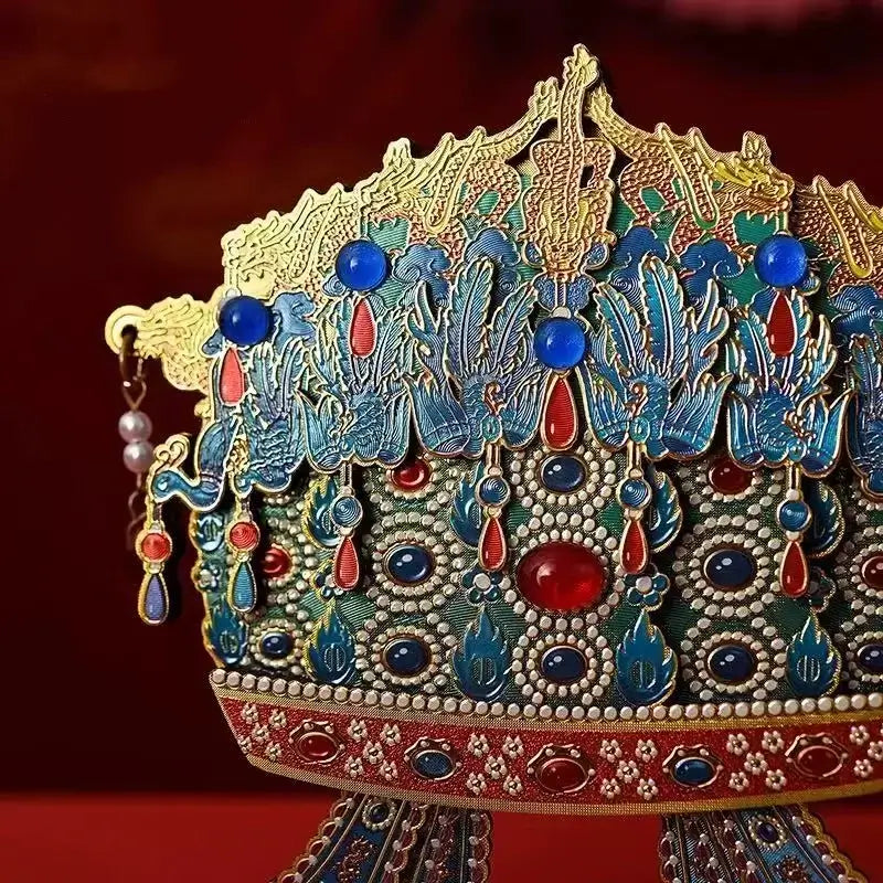 Empress Phoenix Crown Wooden Refrigerator Magnet-LuckyCharms.Shop