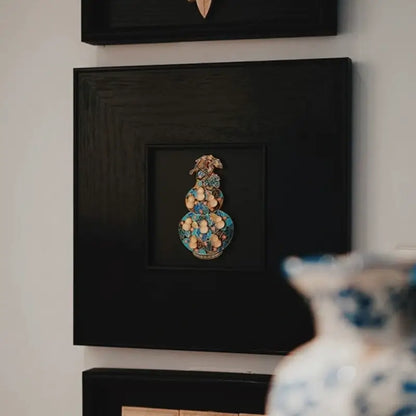 Henan Museum Enamel Inlaid Jade Gourd Fridge Magnet | 3D Cultural Relic Souvenir-LuckyCharms.Shop