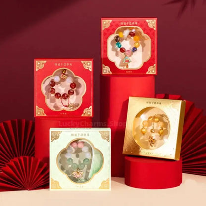 The Palace Museum Blessing Beaded Phone Charm | Crystal Pendant for Luck Wealth Peace | Chinese Style Souvenir-LuckyCharms.Shop