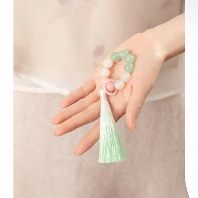 The Palace Museum Blessing Beaded Phone Charm | Crystal Pendant for Luck Wealth Peace | Chinese Style Souvenir-LuckyCharms.Shop