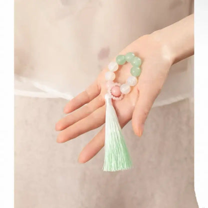 The Palace Museum Blessing Beaded Phone Charm | Crystal Pendant for Luck Wealth Peace | Chinese Style Souvenir-LuckyCharms.Shop