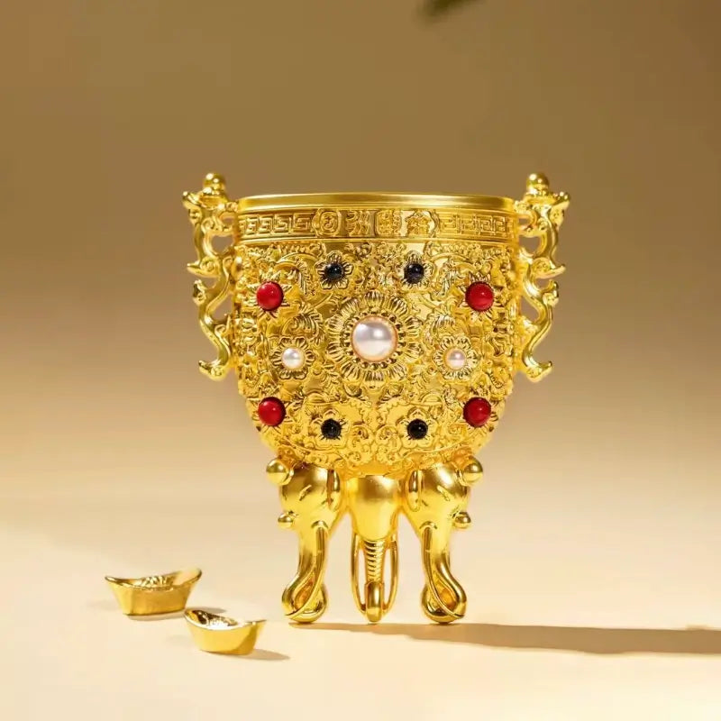 Golden Goblet of Eternal Stability Fridge Magnet from The Palace Museum-LuckyCharms.Shop