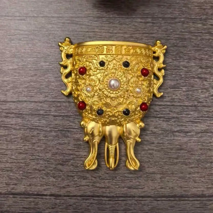 Golden Goblet of Eternal Stability Fridge Magnet from The Palace Museum-LuckyCharms.Shop