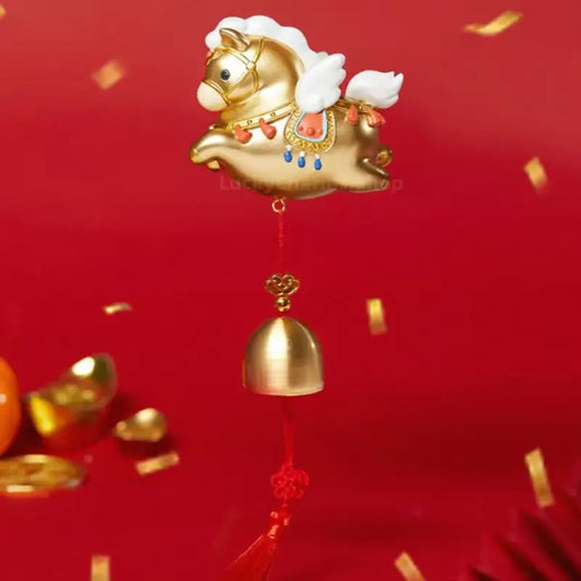 The Palace Museum Golden Horse Blessing Bell Fridge Magnet | Year of the Horse Decor & Gift