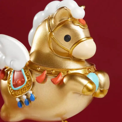 Aimant de réfrigérateur Cloche de bénédiction du Cheval d'or du Musée du Palais | Décoration et cadeau Année du Cheval