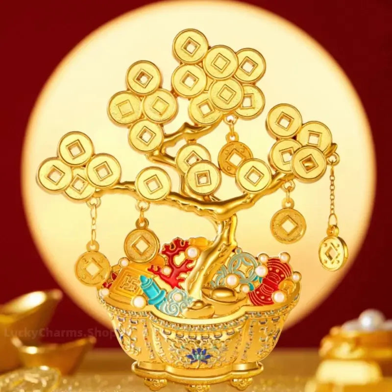 Chinese Auspicious Wealth Money Tree Fridge Magnet | Chinese New Year Gift Souvenir-LuckyCharms.Shop
