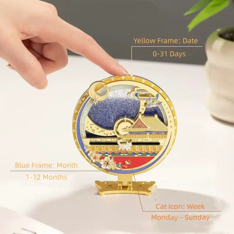 Forbidden City Time Perpetual Calendar Fridge Magnet from The Palace Museum-LuckyCharms.Shop