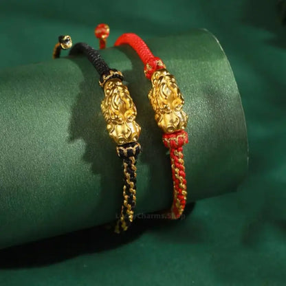 Chinese Imperial Pixiu Couple Bracelet | Palace Museum Gold-Plated Lucky Talisman-LuckyCharms.Shop
