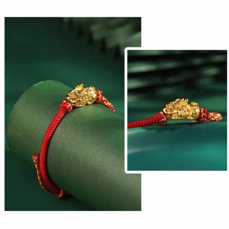 Chinese Imperial Pixiu Couple Bracelet | Palace Museum Gold-Plated Lucky Talisman-LuckyCharms.Shop
