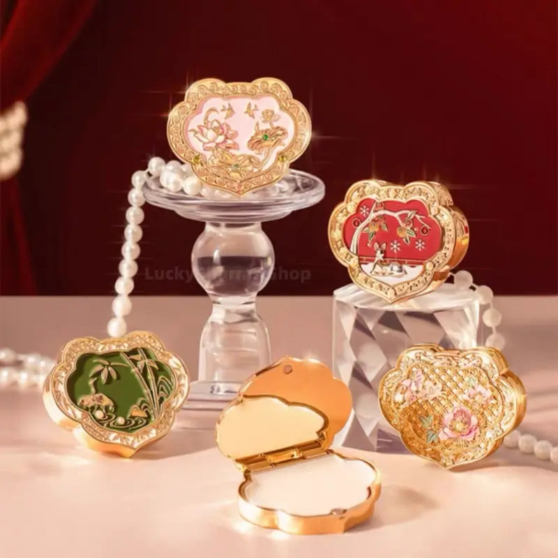 Baume parfumé solide Ruyi du Musée du Palais | 4 senteurs orientales | Cadeau et souvenir à la cire d'abeille naturelle