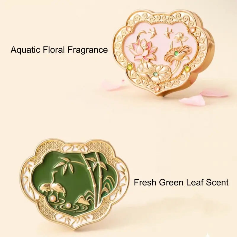 Baume parfumé solide Ruyi du Musée du Palais | 4 senteurs orientales | Cadeau et souvenir à la cire d'abeille naturelle