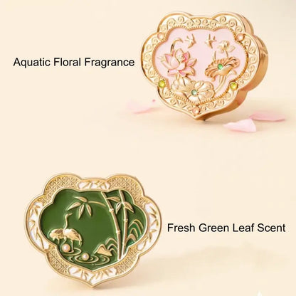 Baume parfumé solide Ruyi du Musée du Palais | 4 senteurs orientales | Cadeau et souvenir à la cire d'abeille naturelle